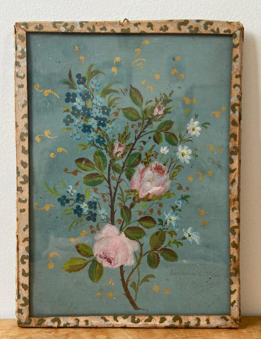 Aquarelle. Branche de roses
