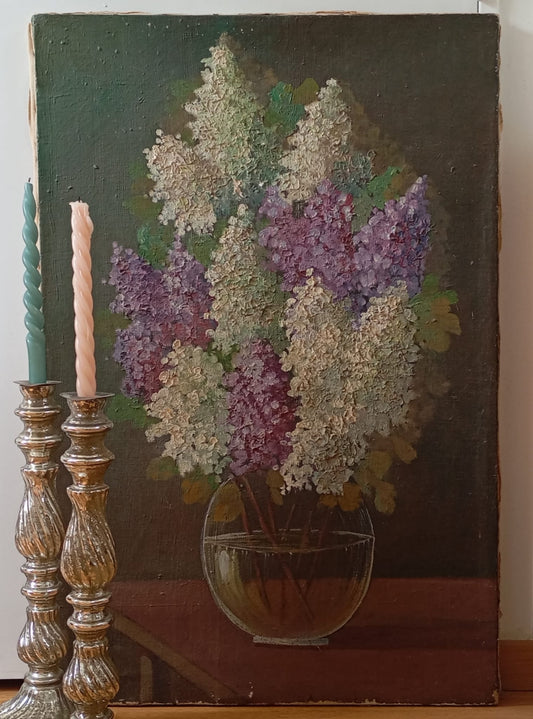 Still life. Bouquet of lilacs