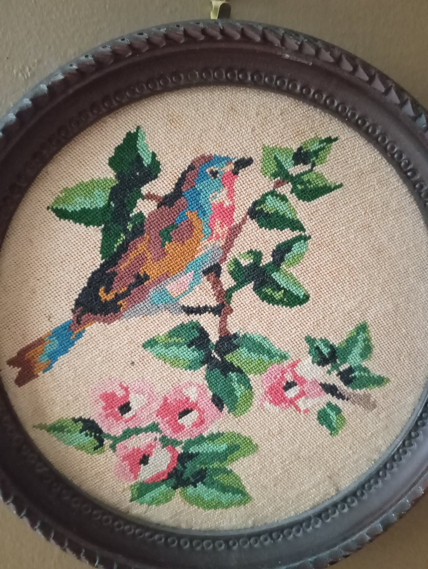 Bird on a branch canvas