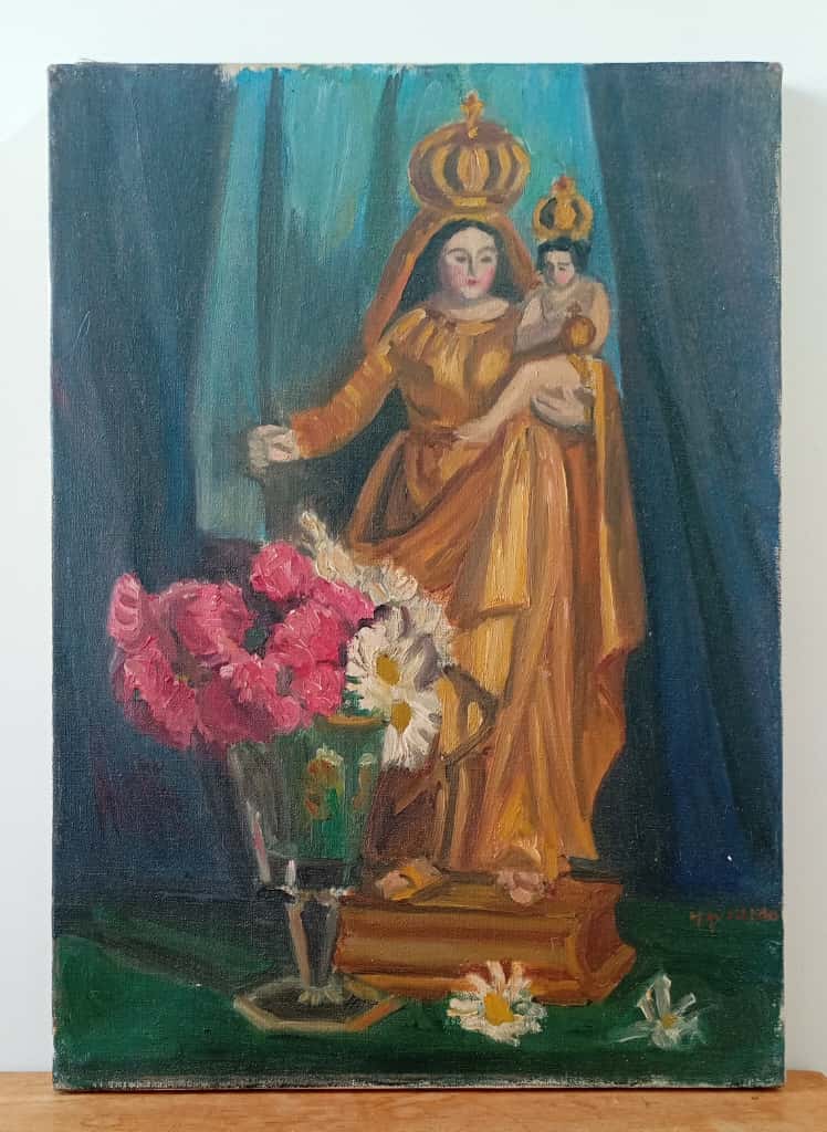 Tableau vierge du rosaire