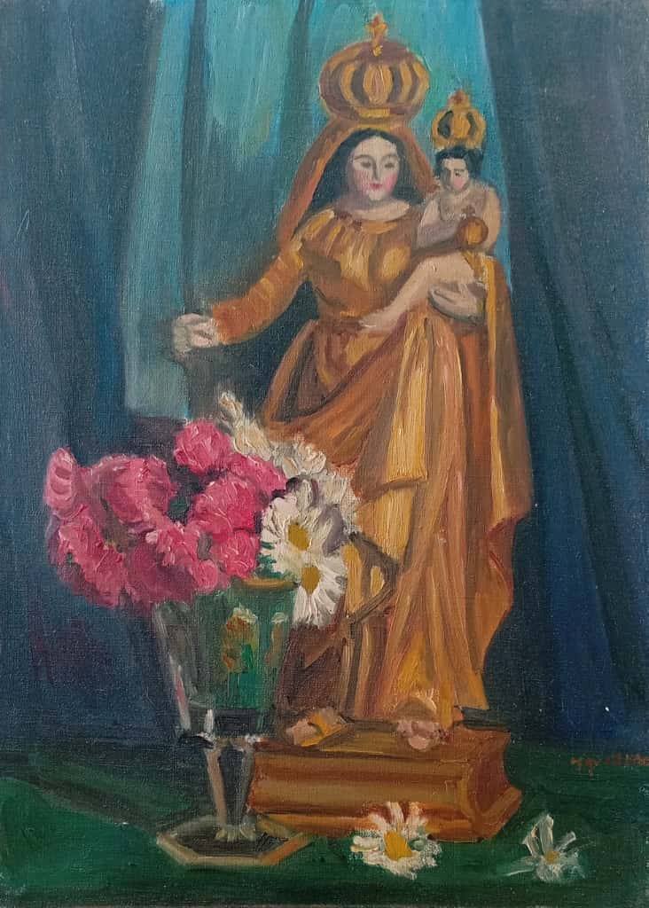 Tableau vierge du rosaire