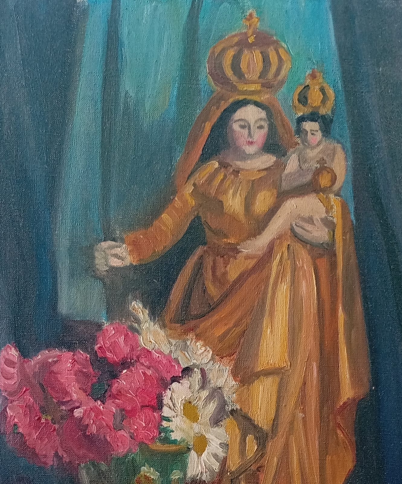 Tableau vierge du rosaire