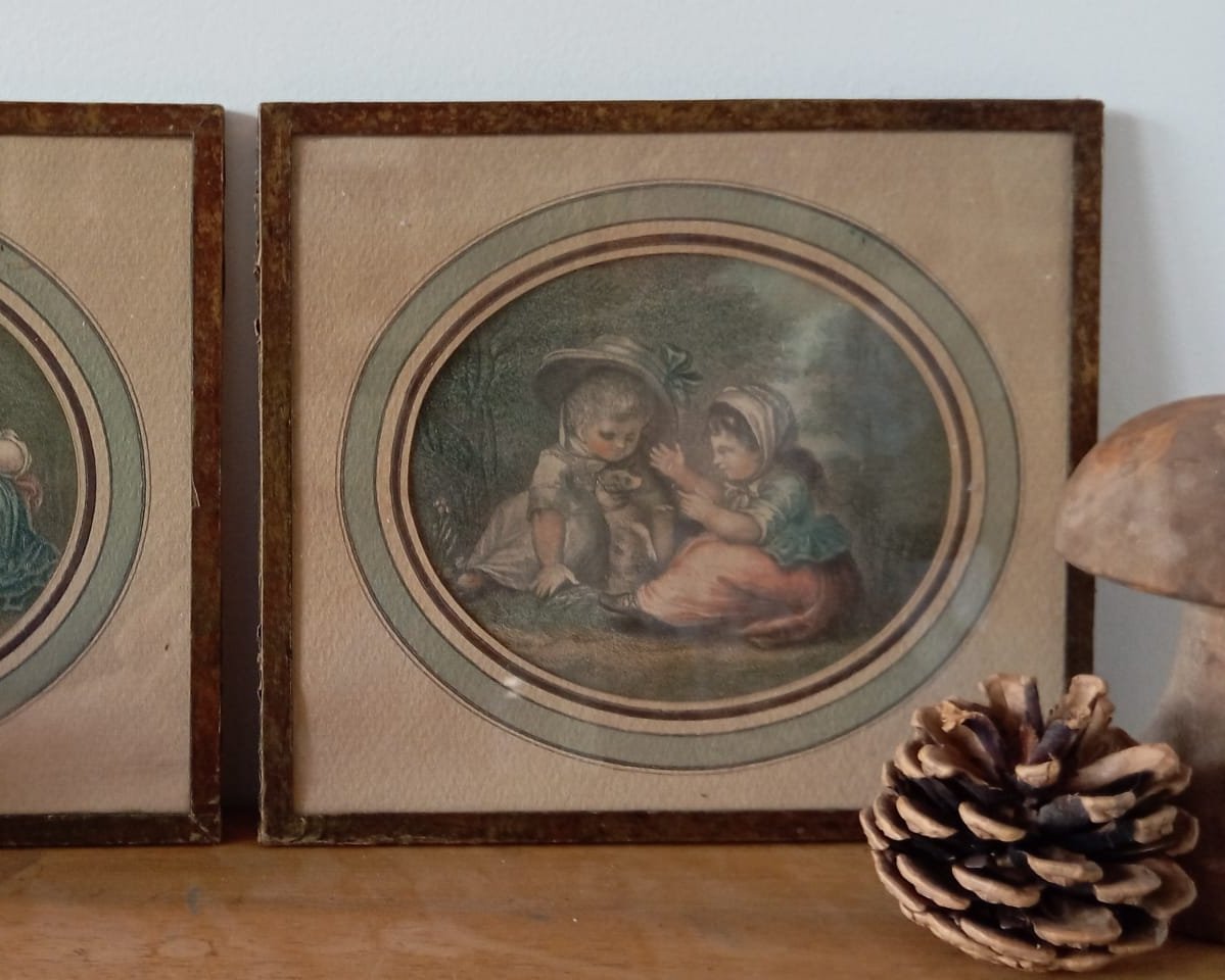Paire d'illustrations anciennes