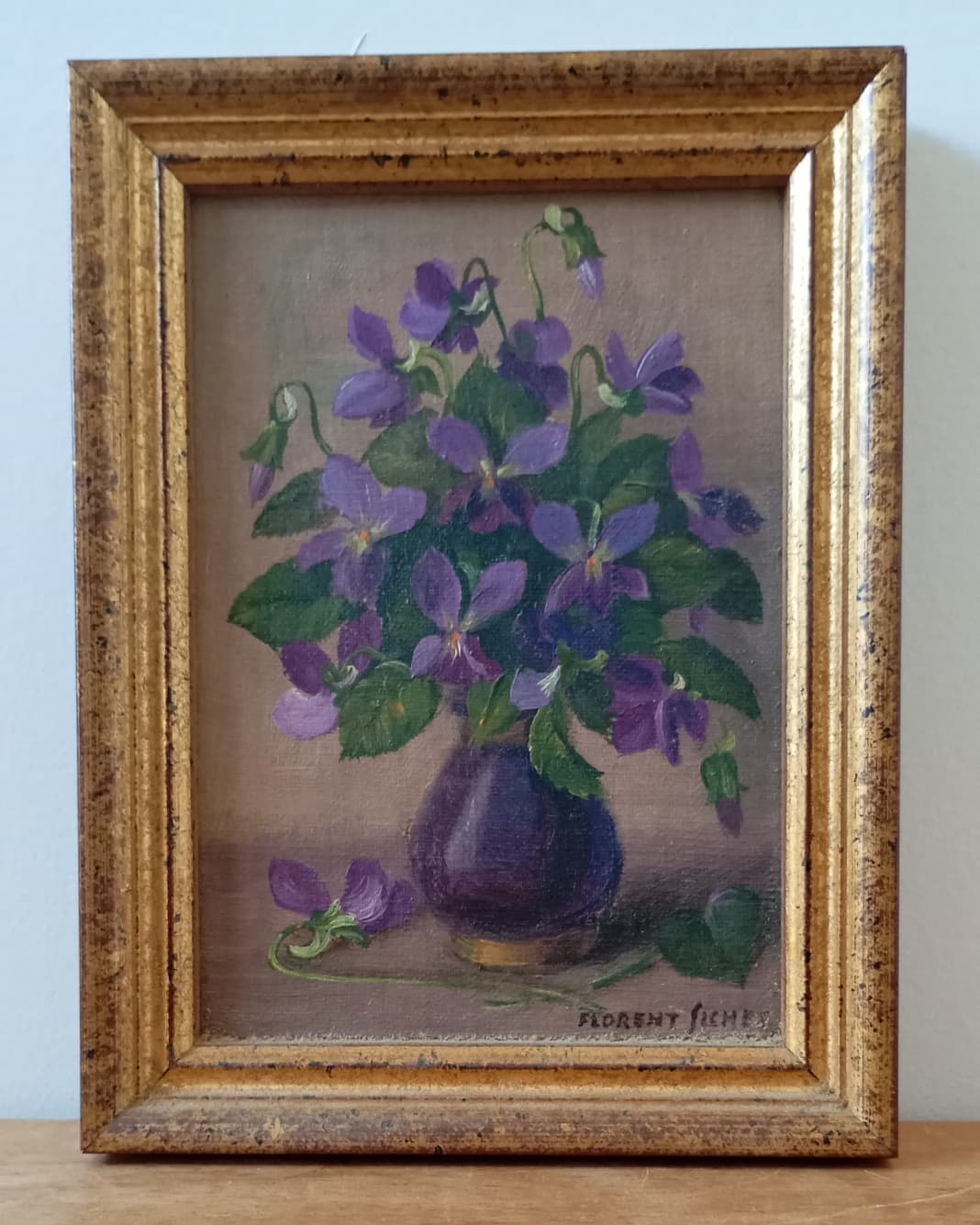 Paire de natures mortes miniatures