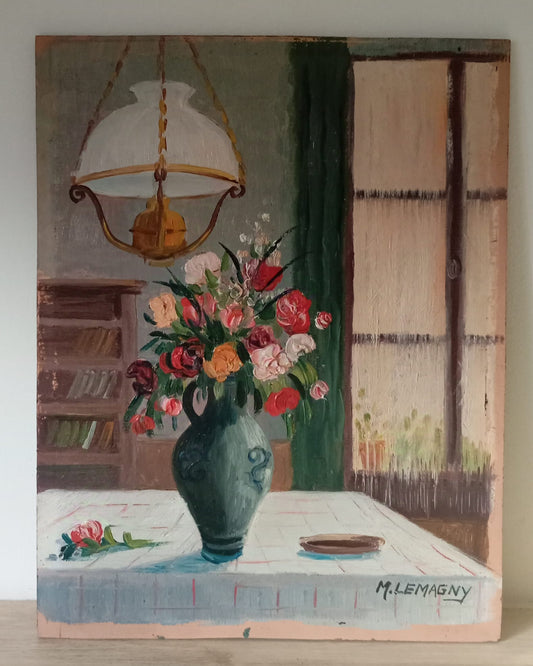 Nature morte dans une scène d'intérieur