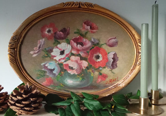 Nature morte. Bouquet d'anémones
