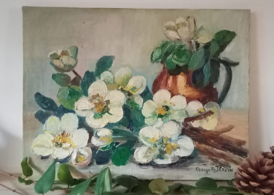 Nature morte. Bouquet d'anémones