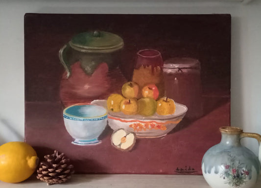 Nature morte. Prunes et confiture