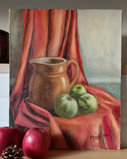 Nature morte. Pommes et pichet