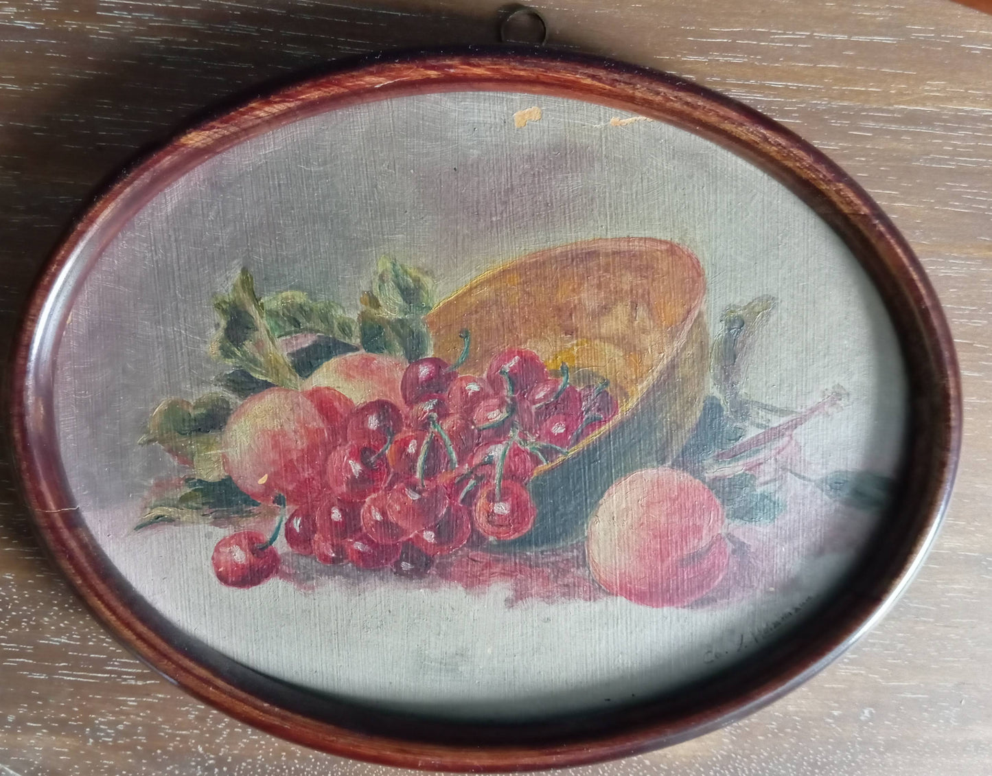Three small still lifes. Flowers and fruits