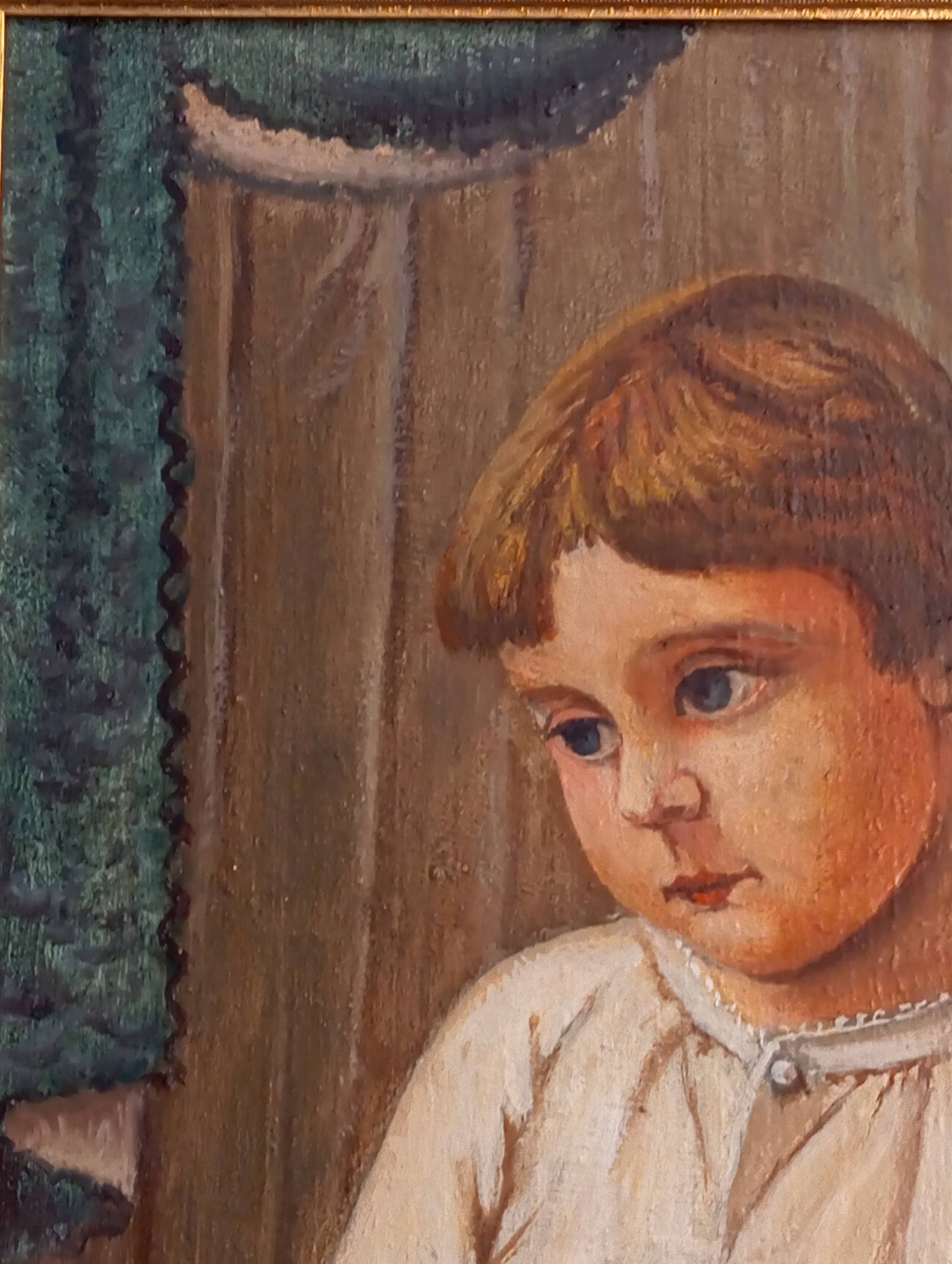 Portrait d'un enfant en prière