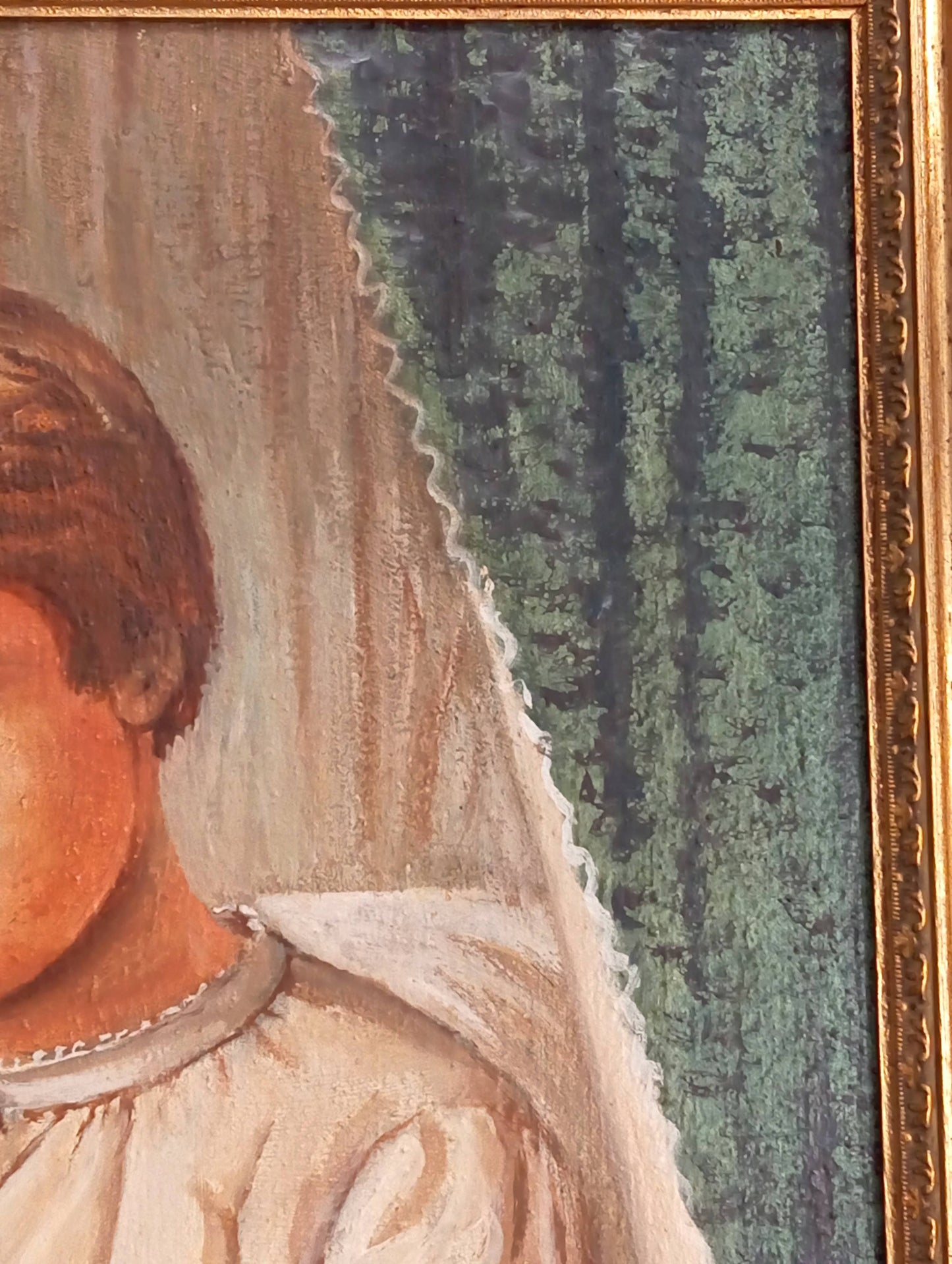 Portrait d'un enfant en prière