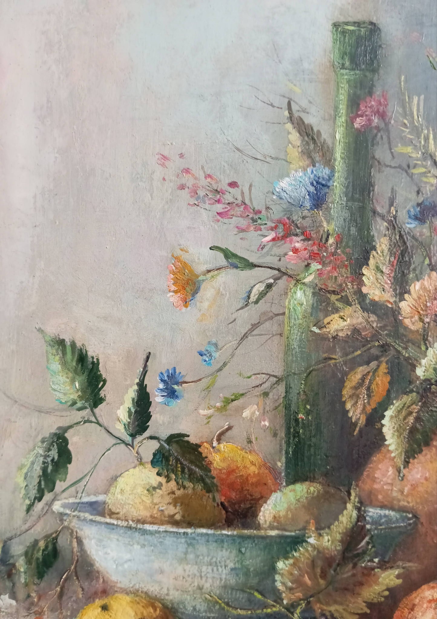 Still life. Flowers and fruits