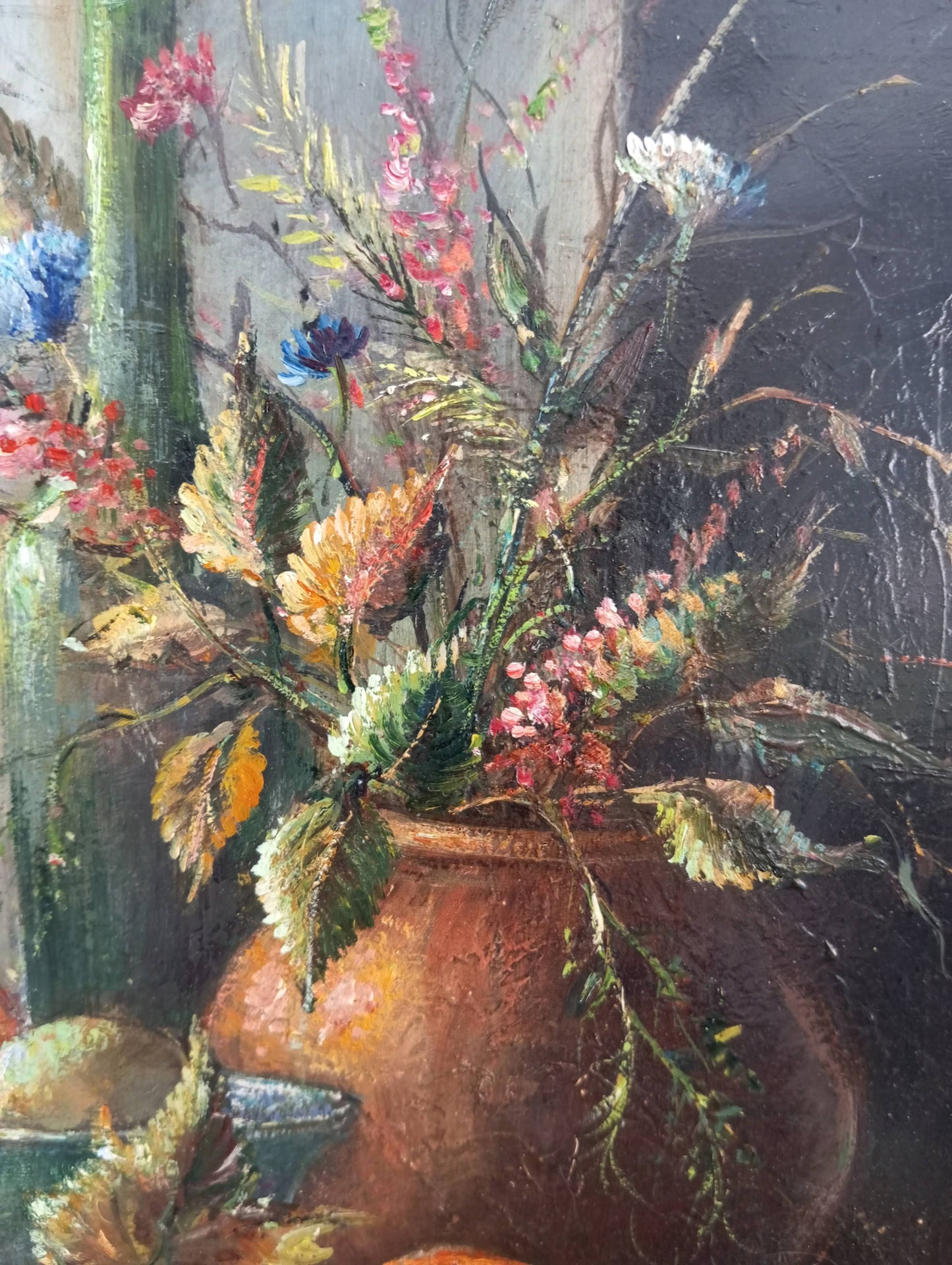 Still life. Flowers and fruits