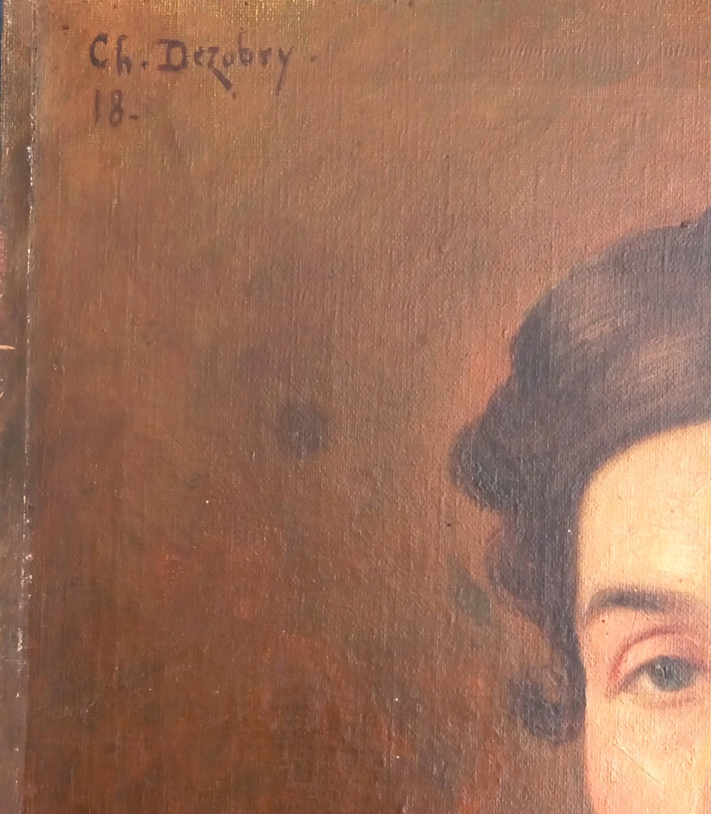 Deux portraits anciens couple de bourgeois