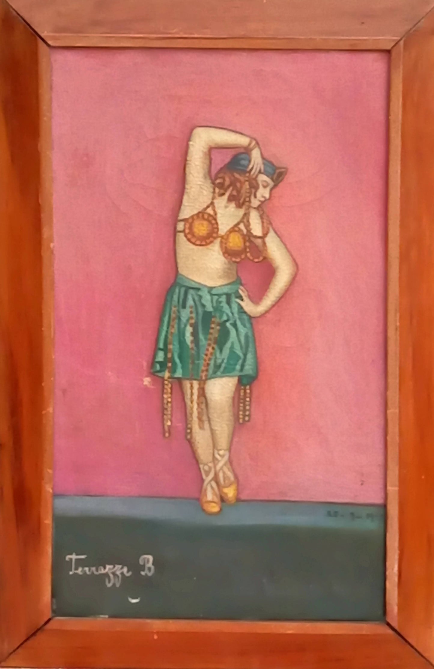Portrait d'une danseuse aux perles