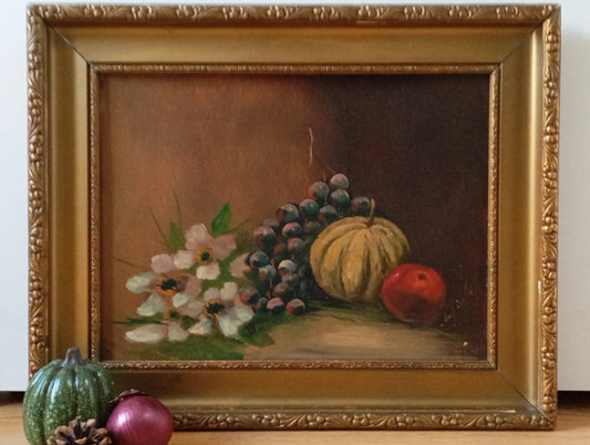 Nature morte. Fleurs et fruits