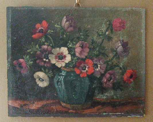 Nature morte. Bouquet d'anémones