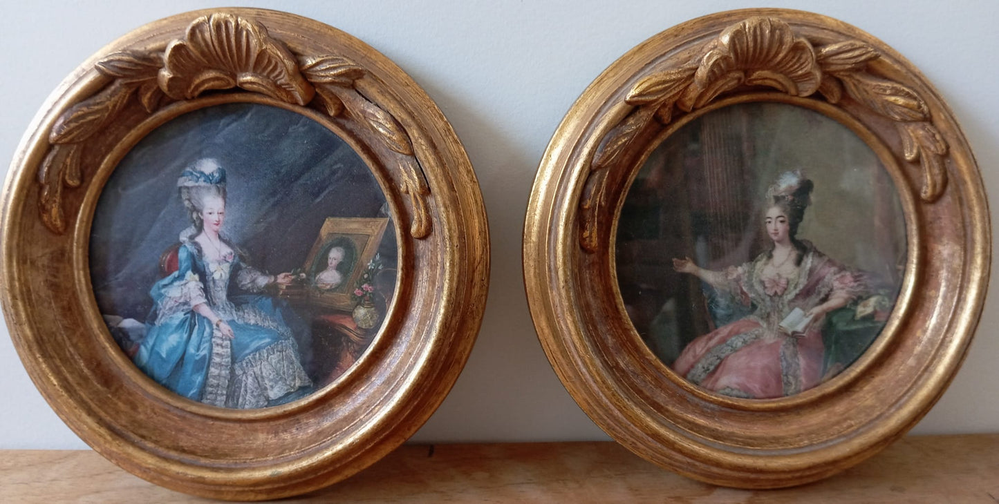 Paire de portraits d'aristocrates