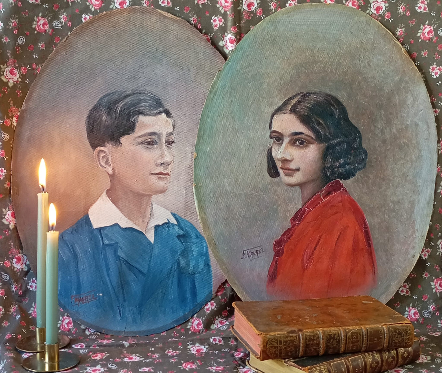 Deux portraits - Jeune fille et jeune garçon