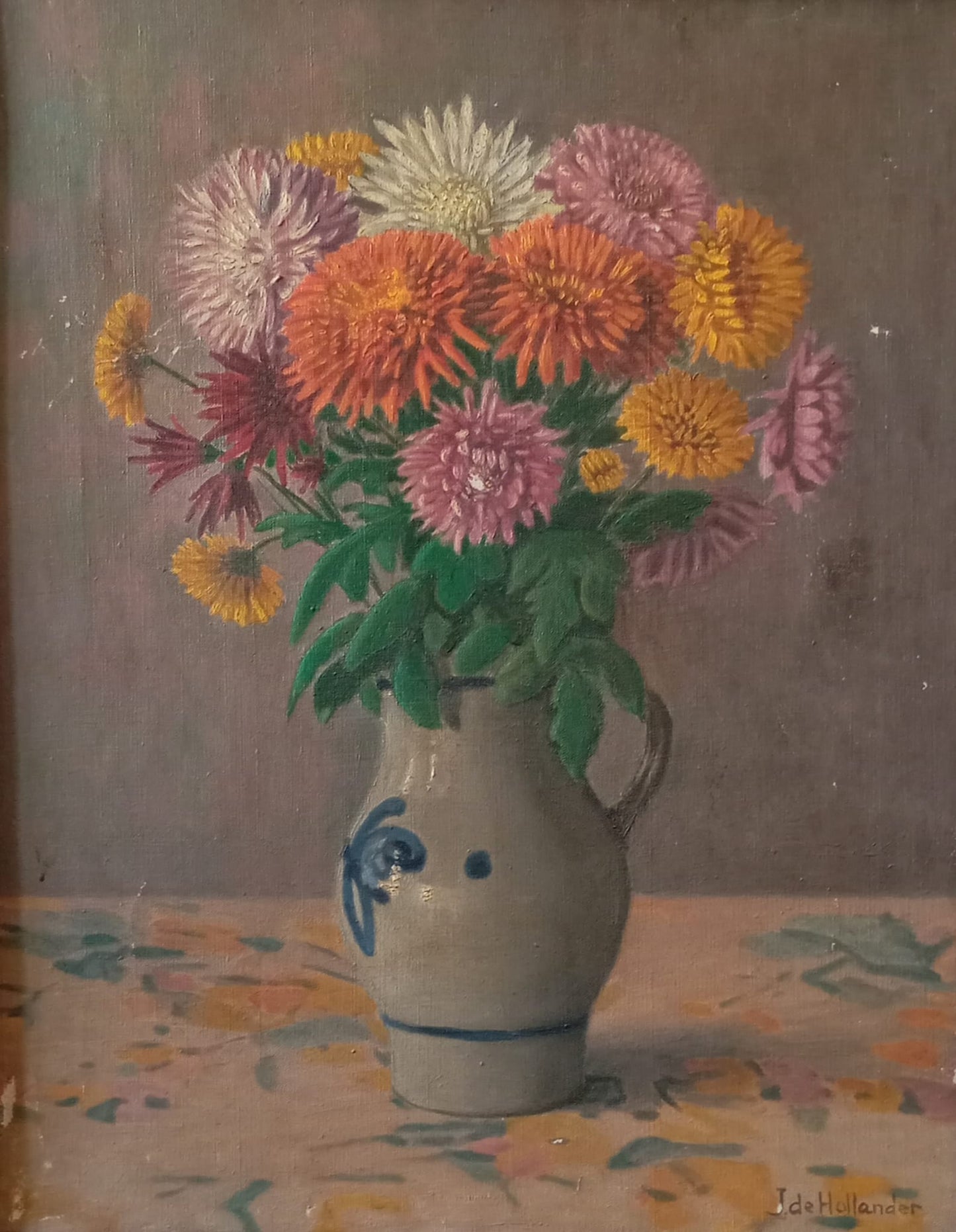 Nature morte - Bouquet de fleurs dans un  vase