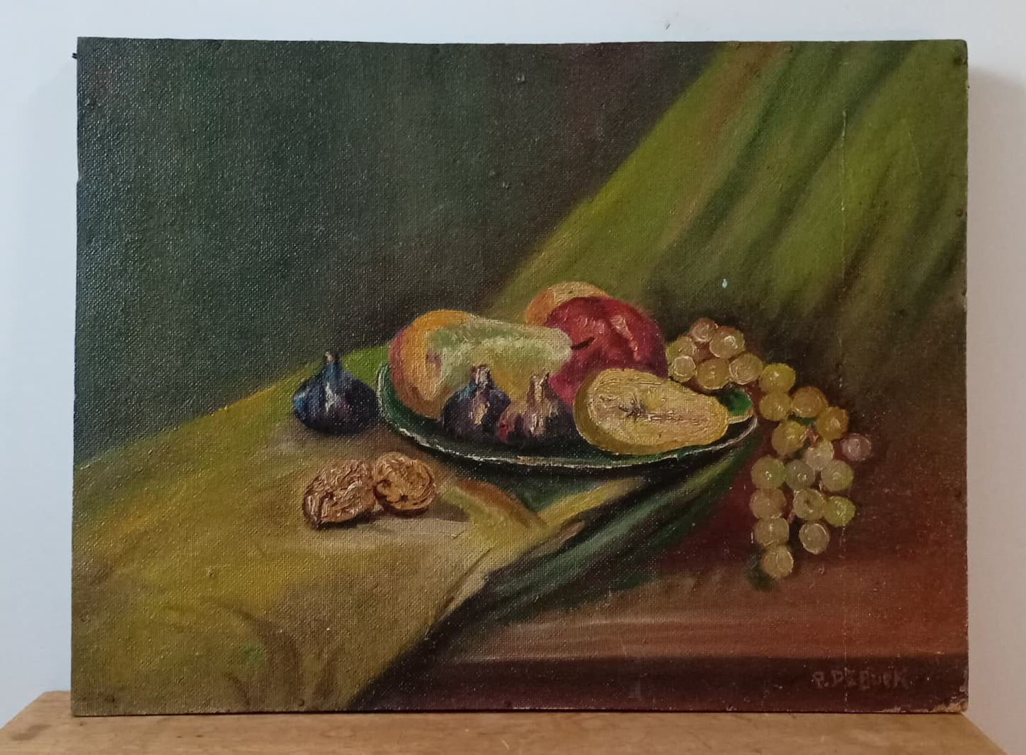 Nature morte ancienne- Fruits d'automne