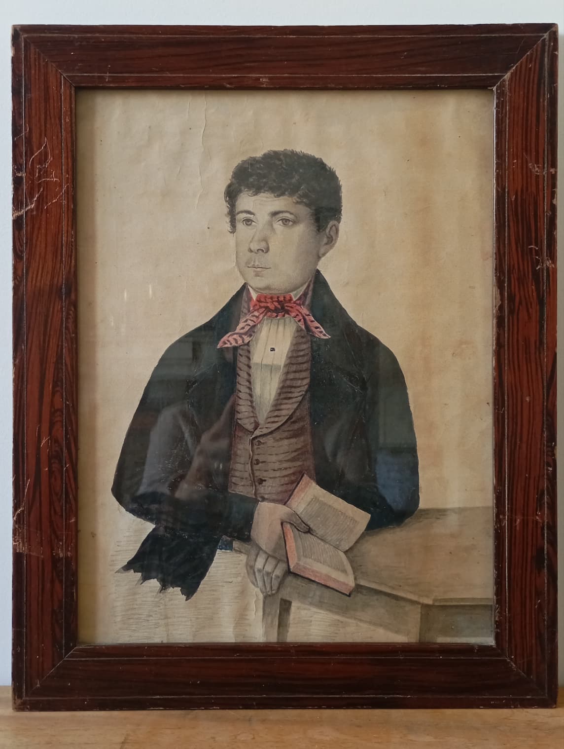 Portrait ancien d'un jeune homme