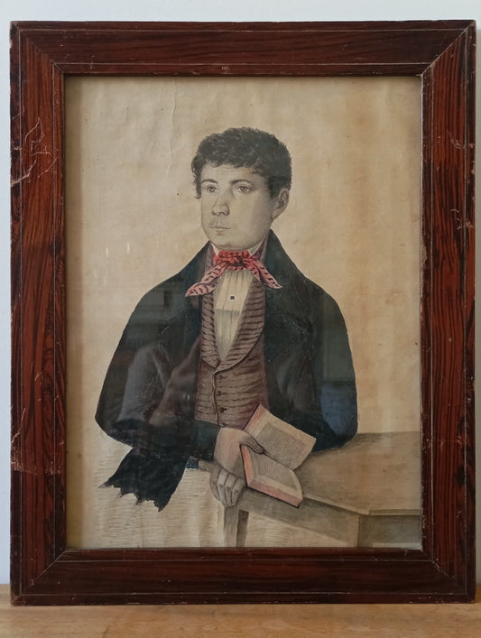 Portrait ancien d'un jeune homme