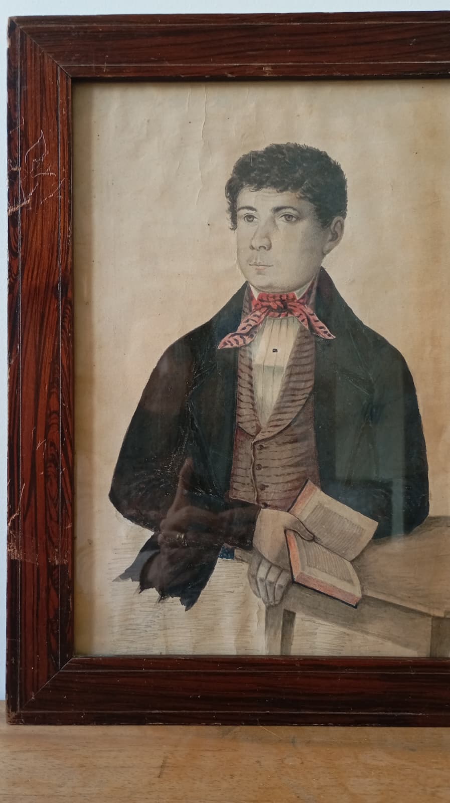 Portrait ancien d'un jeune homme