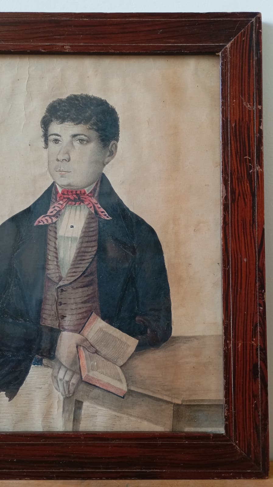 Portrait ancien d'un jeune homme