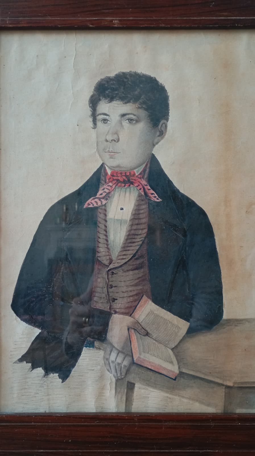 Portrait ancien d'un jeune homme