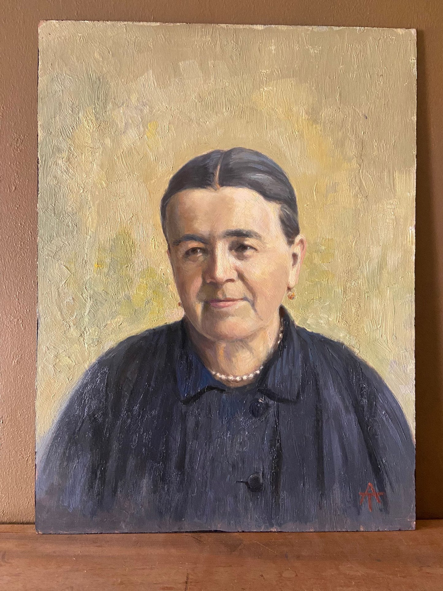 Paire de portraits anciens