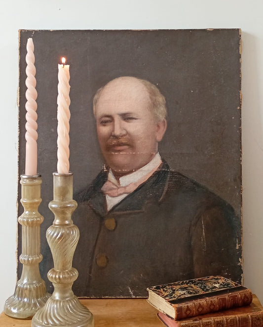 Portrait ancien d'un homme bourgeois