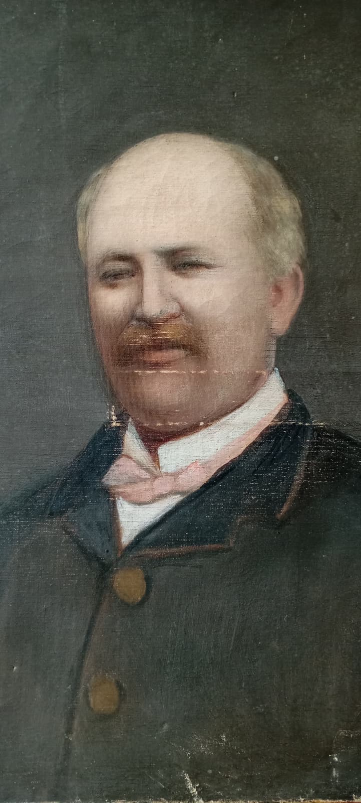 Portrait ancien d'un homme bourgeois