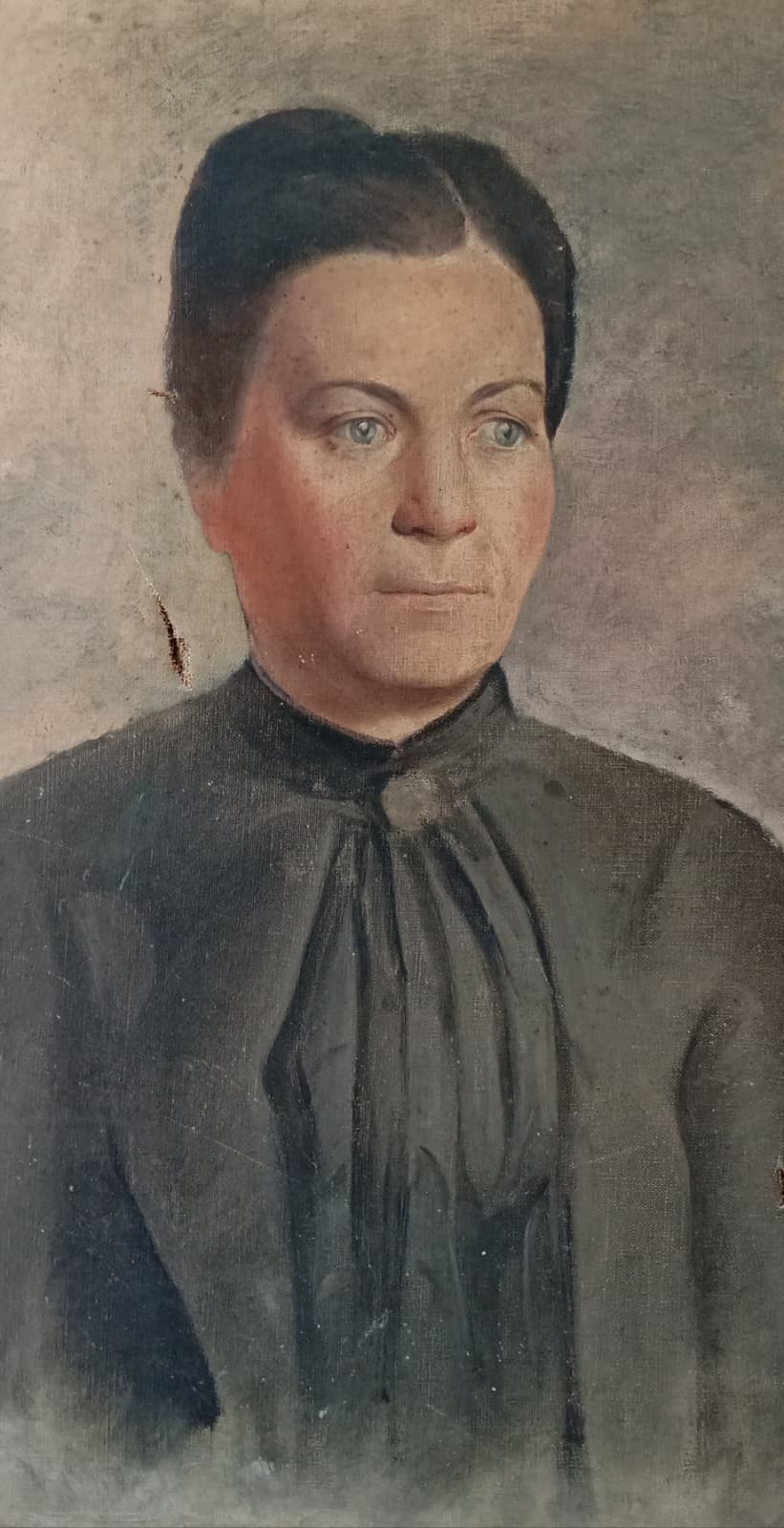 Portait ancien d'une femme bourgeoise