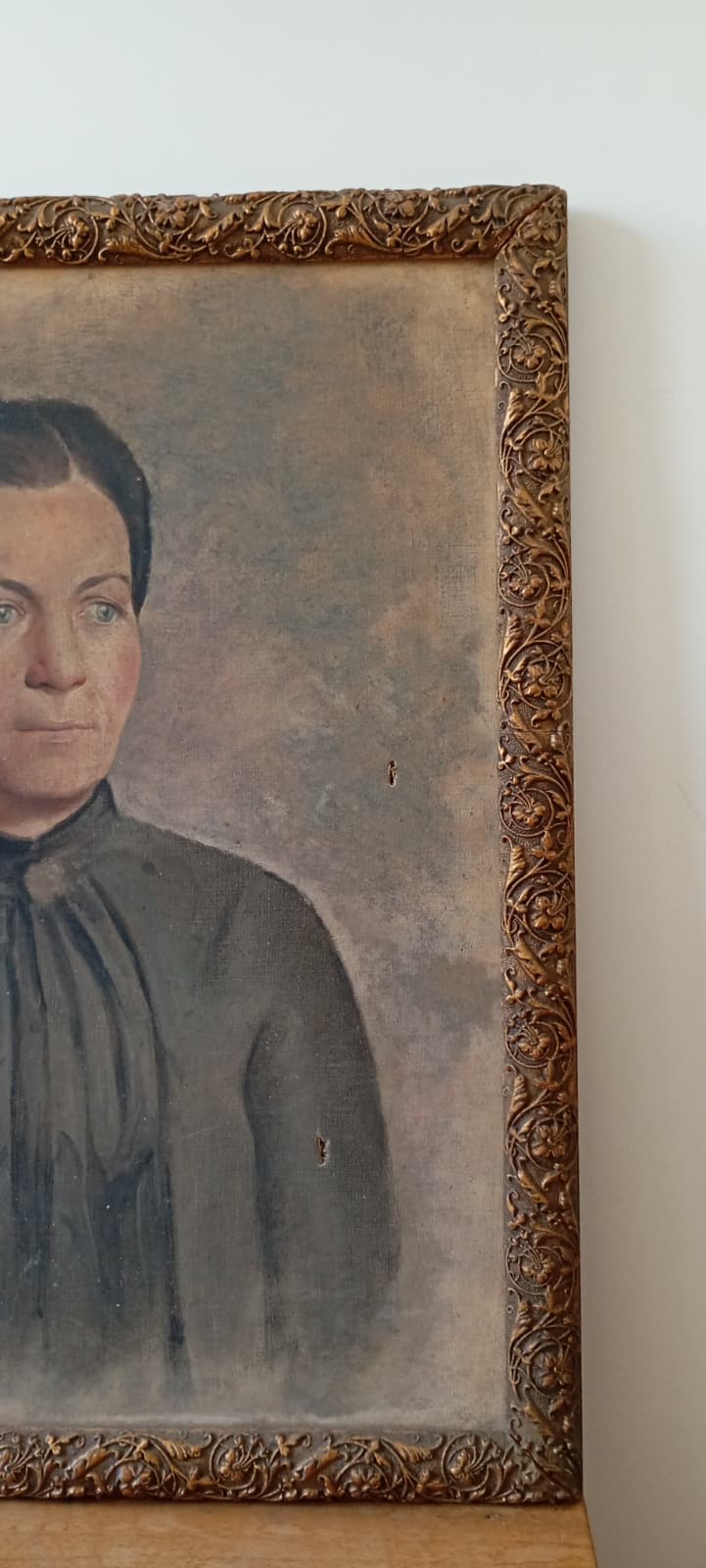 Portait ancien d'une femme bourgeoise