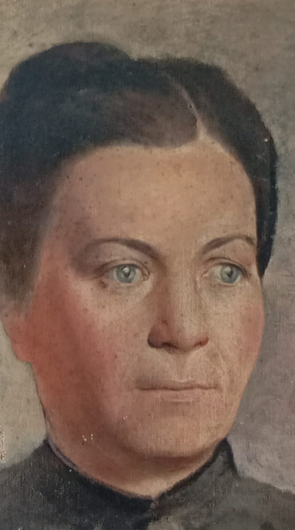Portait ancien d'une femme bourgeoise