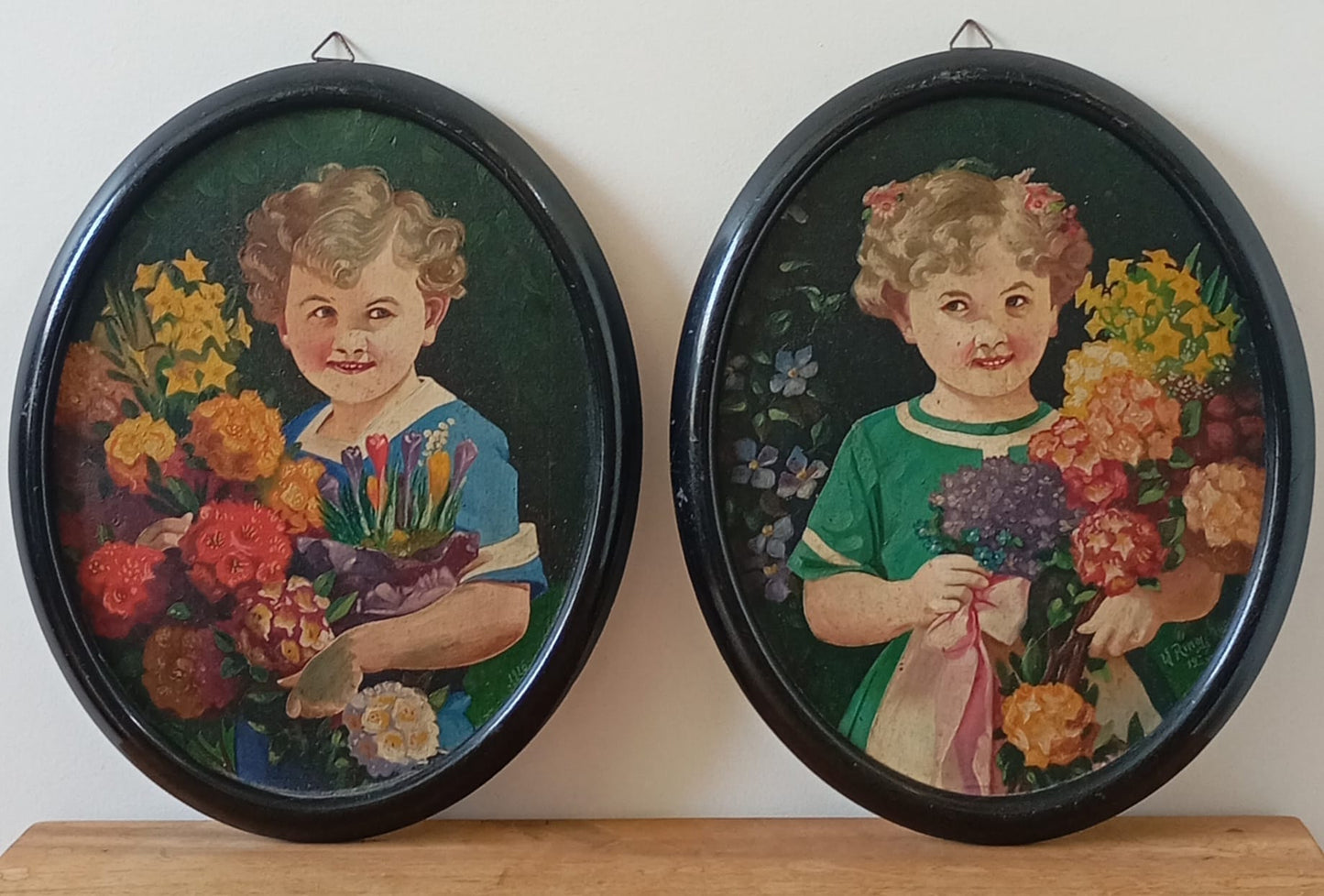 Paire de portraits enfants - 1926