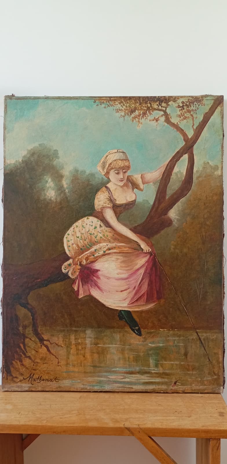 Portrait ancien - La Pêcheuse