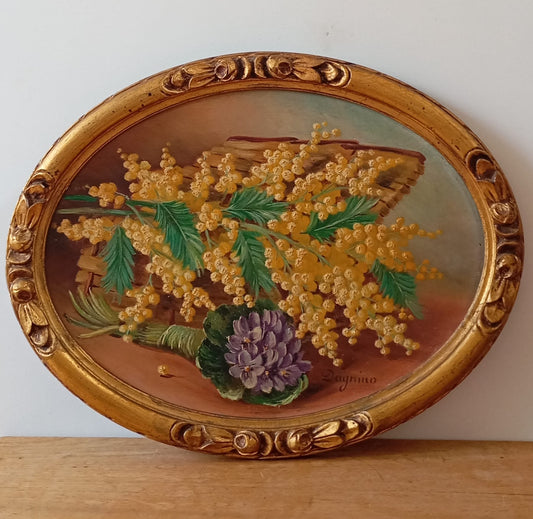Nature morte aux mimosas